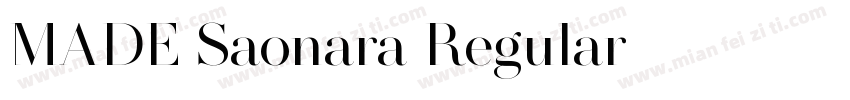 MADE Saonara Regular字体转换